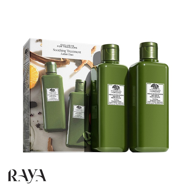 تونر مگا ماشروم اوریجینز حجم 100 و 200 میل DR. Andrew Weil for Origins Mega-Mushroom Relief & Resilience Soothing Treatment Lotion